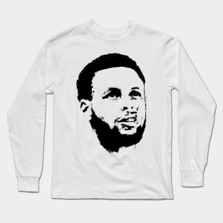 stephen curry portrait pop art Long Sleeve T-Shirt